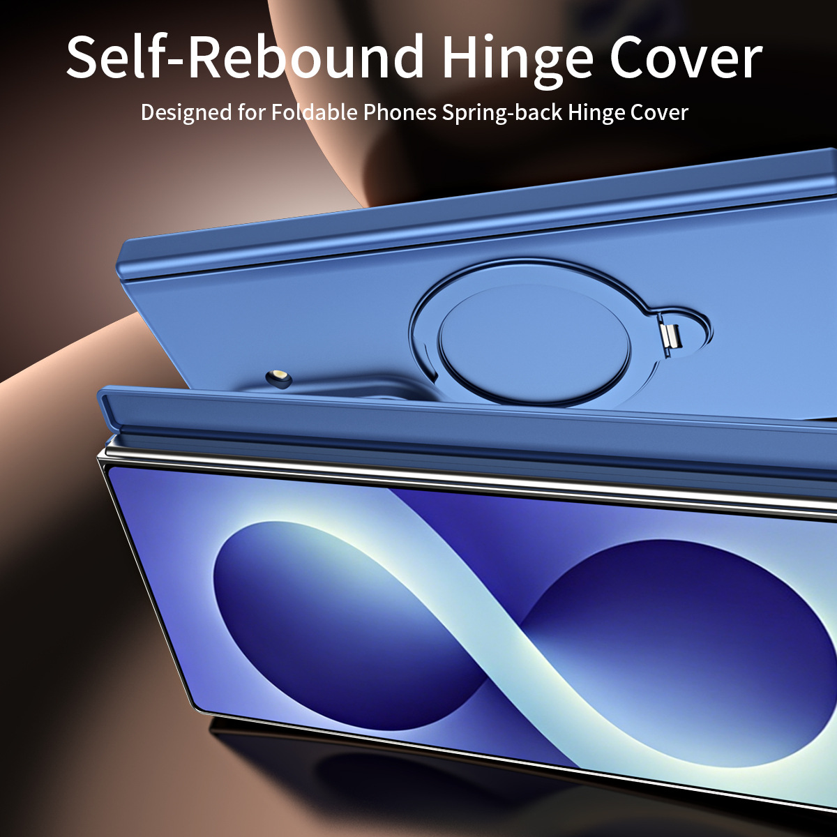 Compatible with Samsung Z Fold8/7 phone case 6/5/4, wireless charging, magnetic 360° stand, full-coverage protective case for central axis.