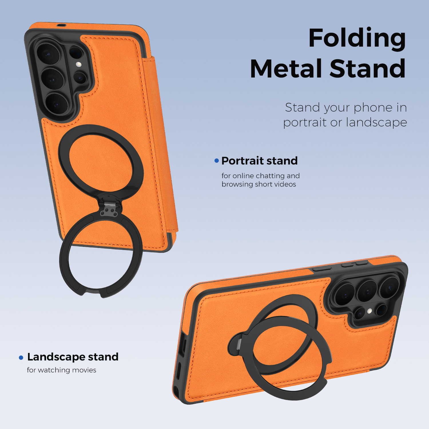 Compatible with Samsung S26 Ultra phone case A57 flip phone with SIM card slot 25P rotating stand S24 business leather case A35