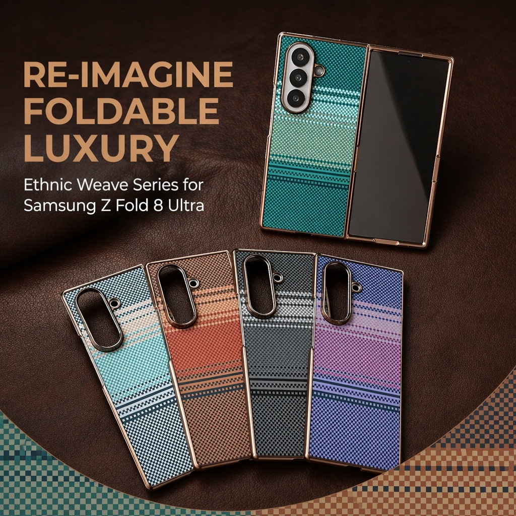 Compatible with Samsung Z Fold8 Ultra phone case 7/6 wireless charging magnetic 5/4/3 case film electroplated Kevlar texture