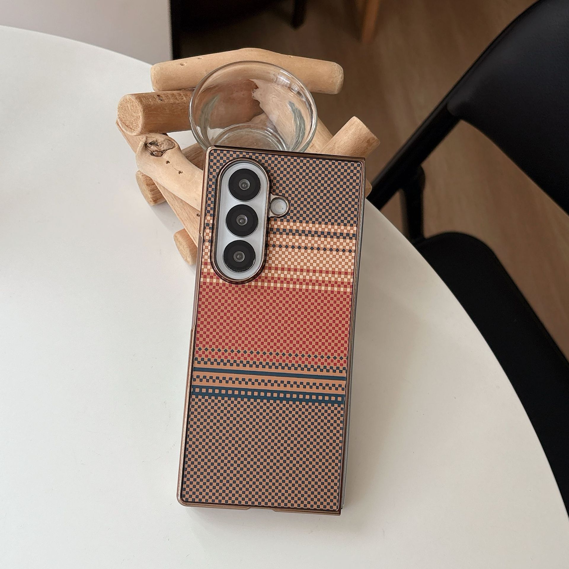 Compatible with Samsung Z Fold8 Ultra phone case 7/6 wireless charging magnetic 5/4/3 case film electroplated Kevlar texture