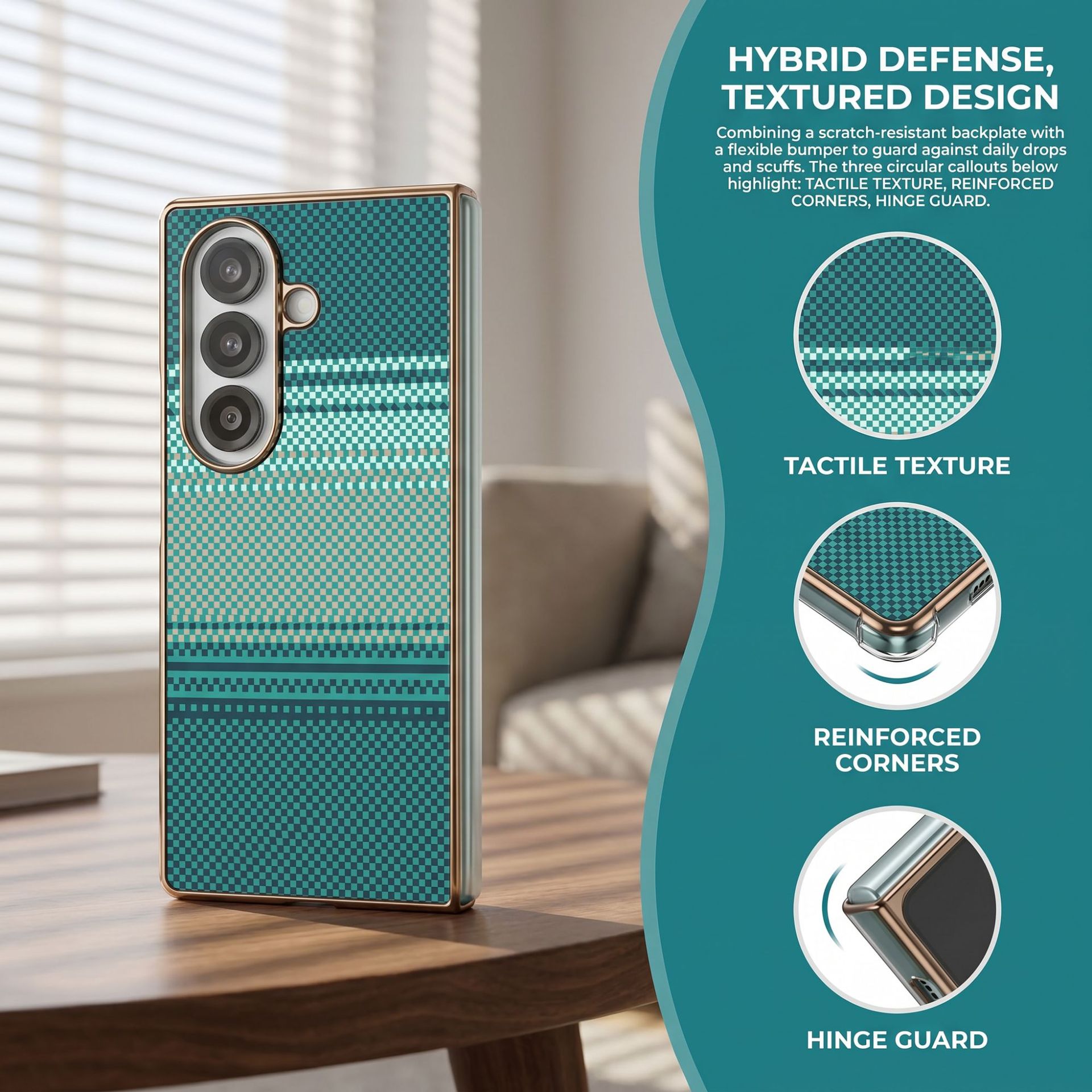 Compatible with Samsung Z Fold8 Ultra phone case 7/6 wireless charging magnetic 5/4/3 case film electroplated Kevlar texture