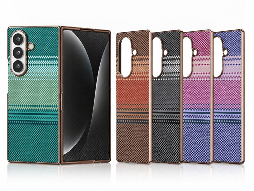 Compatible with Samsung Z Fold8 Ultra phone case 7/6 wireless charging magnetic 5/4/3 case film electroplated Kevlar texture