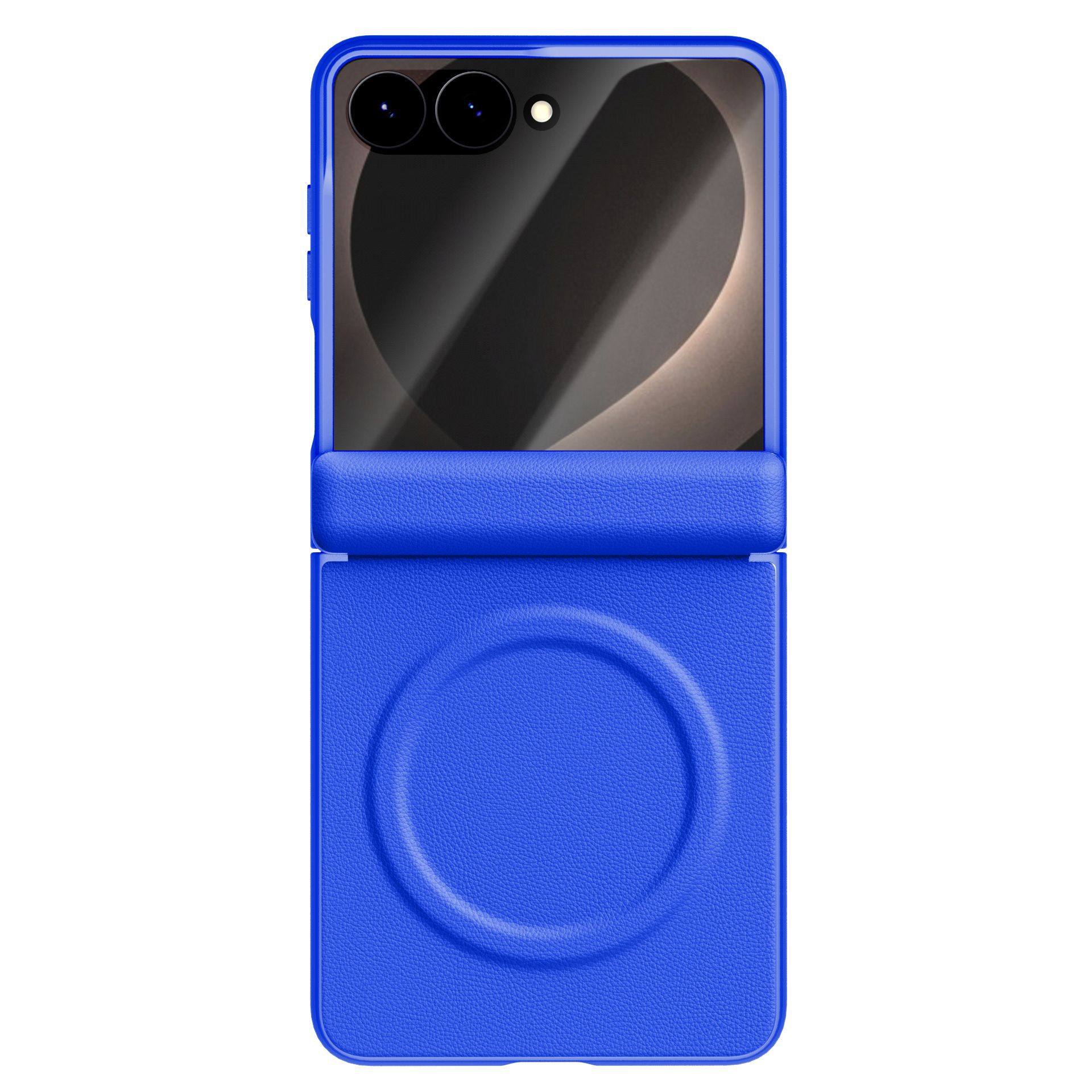 Compatible with Samsung ZFold 8Wide phone case, wireless charging, magnetic closure, leather core case, full-coverage, drop-proof protective case.