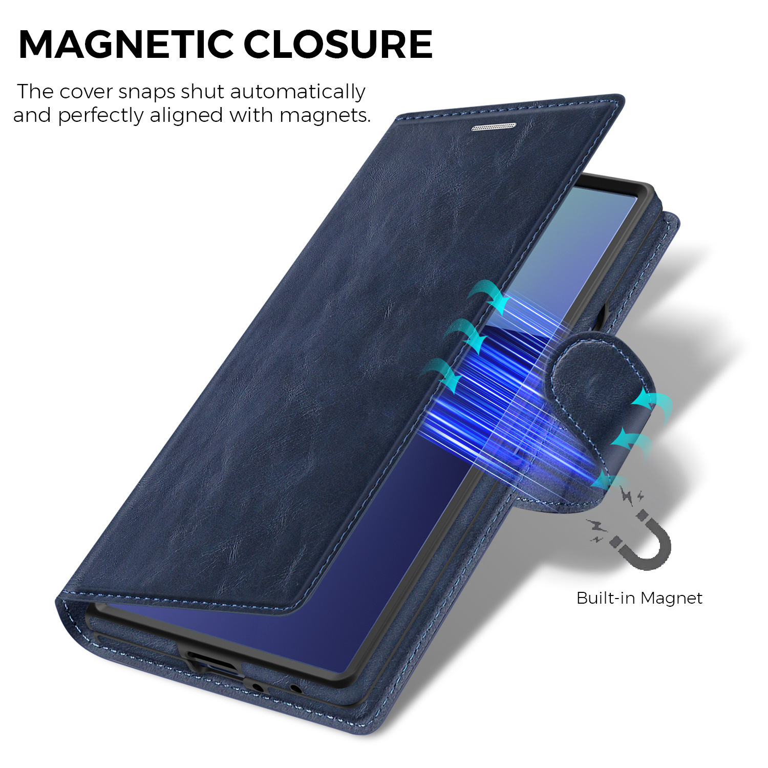 Compatible with Samsung Z Fold7/8 Ultra phone case, 6/5cm wireless charging magnetic flip case, 4/3cm SIM card slot, full-coverage leather case.