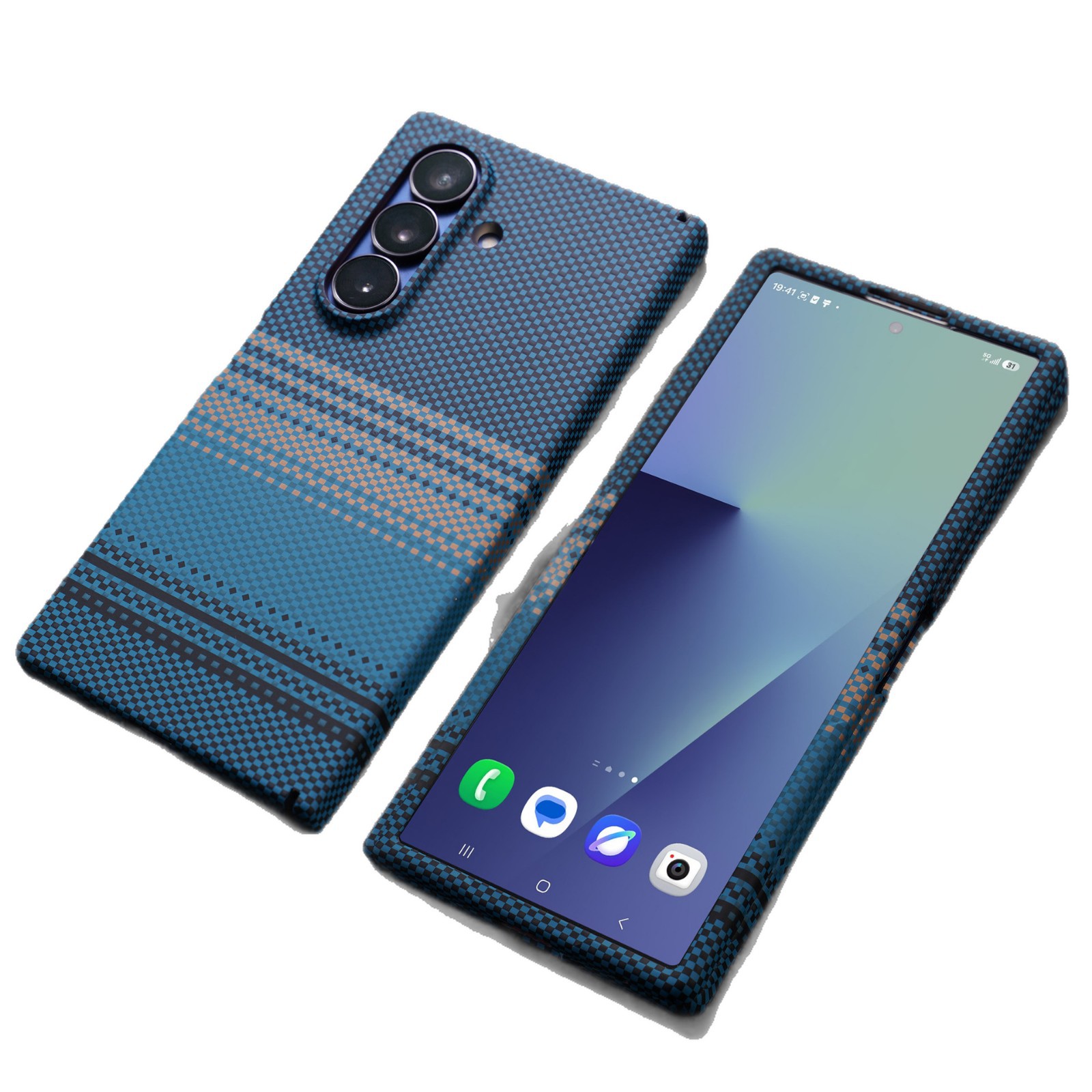 Compatible with Samsung Z Fold8 Ultra phone case, 7/6 inches with built-in wireless charging and magnetic attachment, 5/4 inches with central axis full-coverage protective case.