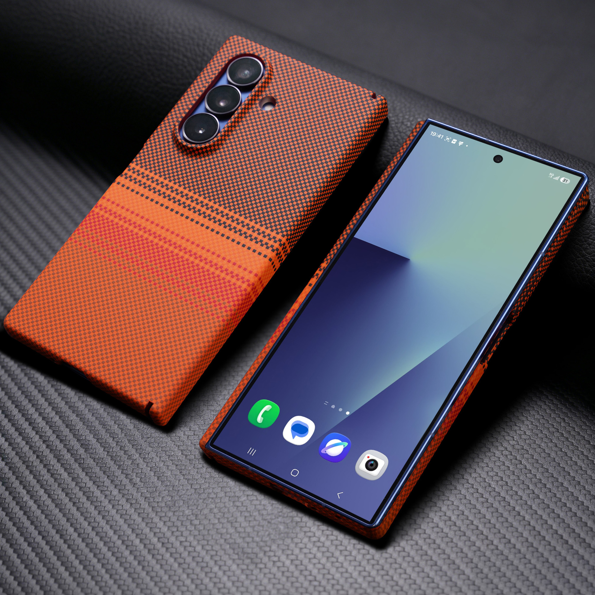Compatible with Samsung Z Fold8 Ultra phone case, 7/6 inches with built-in wireless charging and magnetic attachment, 5/4 inches with central axis full-coverage protective case.