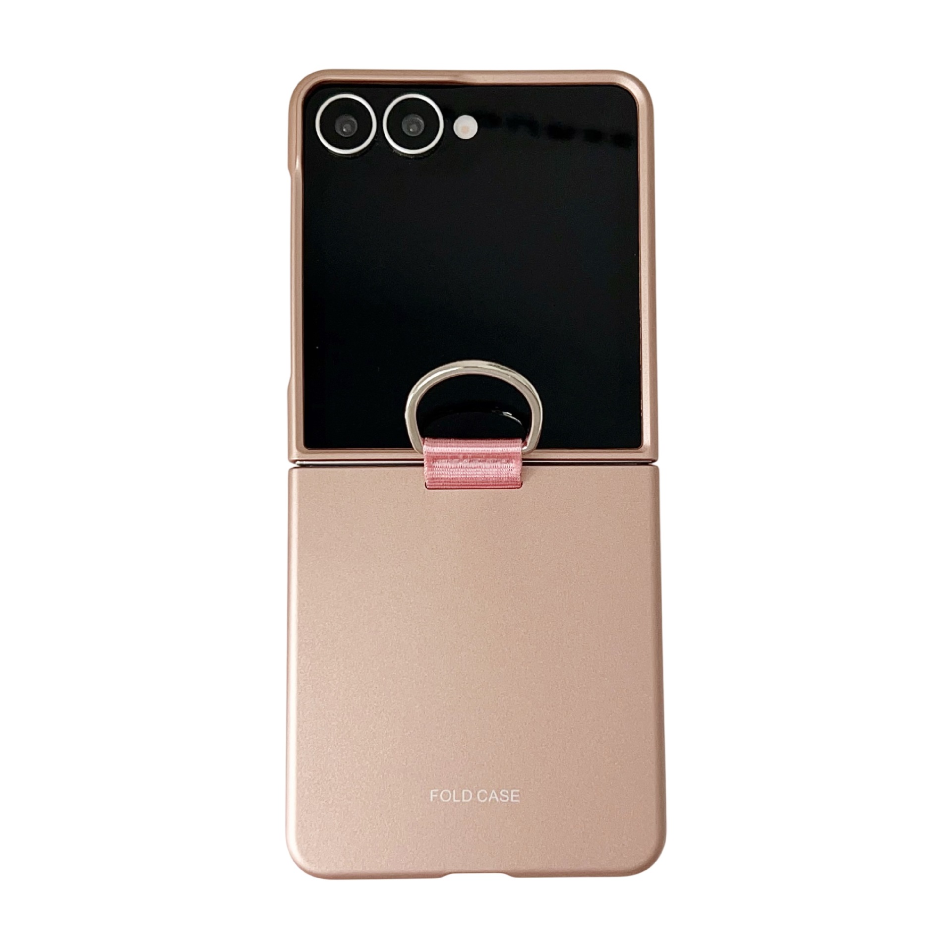 Compatible with Samsung Z Flip 8/7 phone case, 6/5mm ribbon cord ring, 4/3mm ultra-thin shockproof folding screen protective case