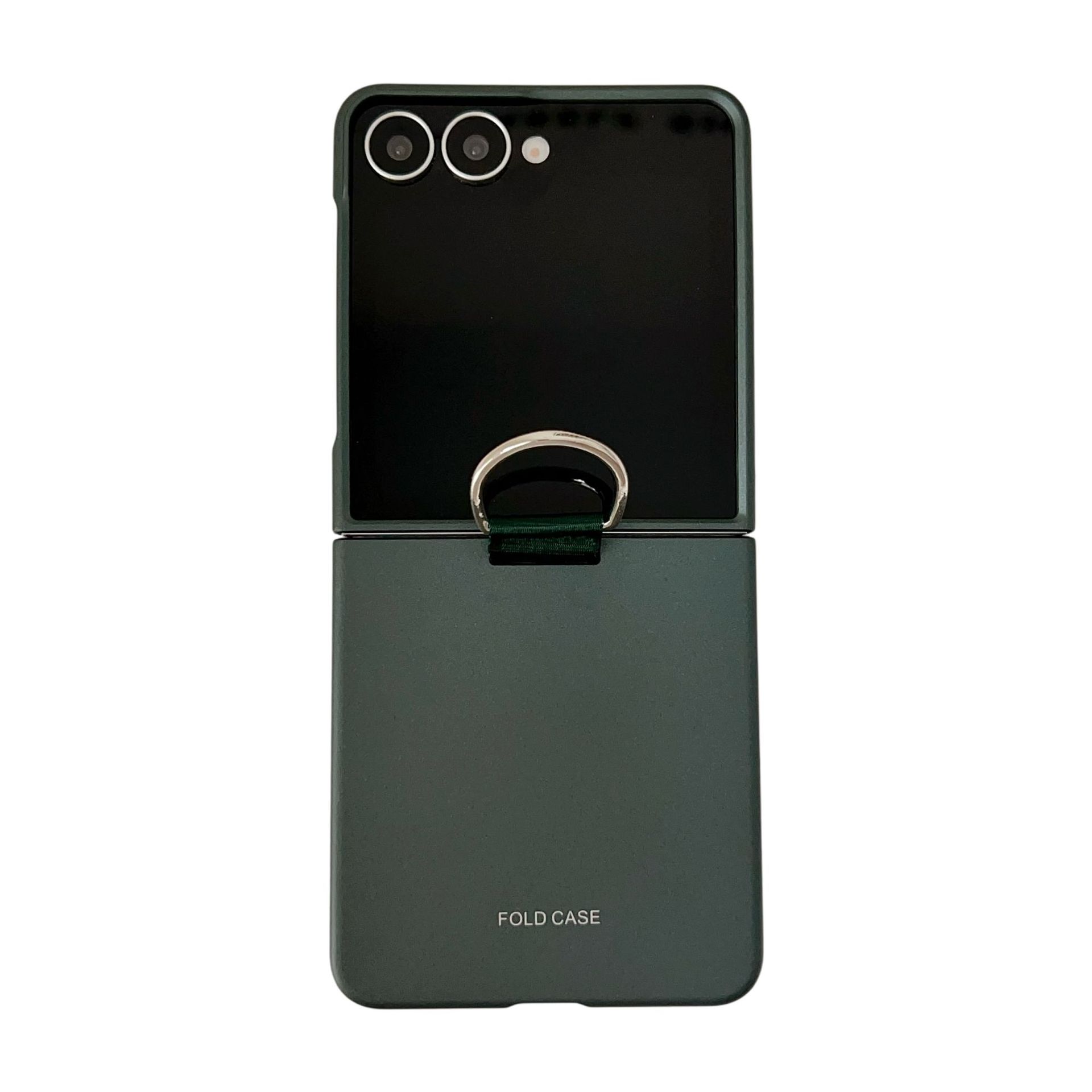 Compatible with Samsung Z Flip 8/7 phone case, 6/5mm ribbon cord ring, 4/3mm ultra-thin shockproof folding screen protective case