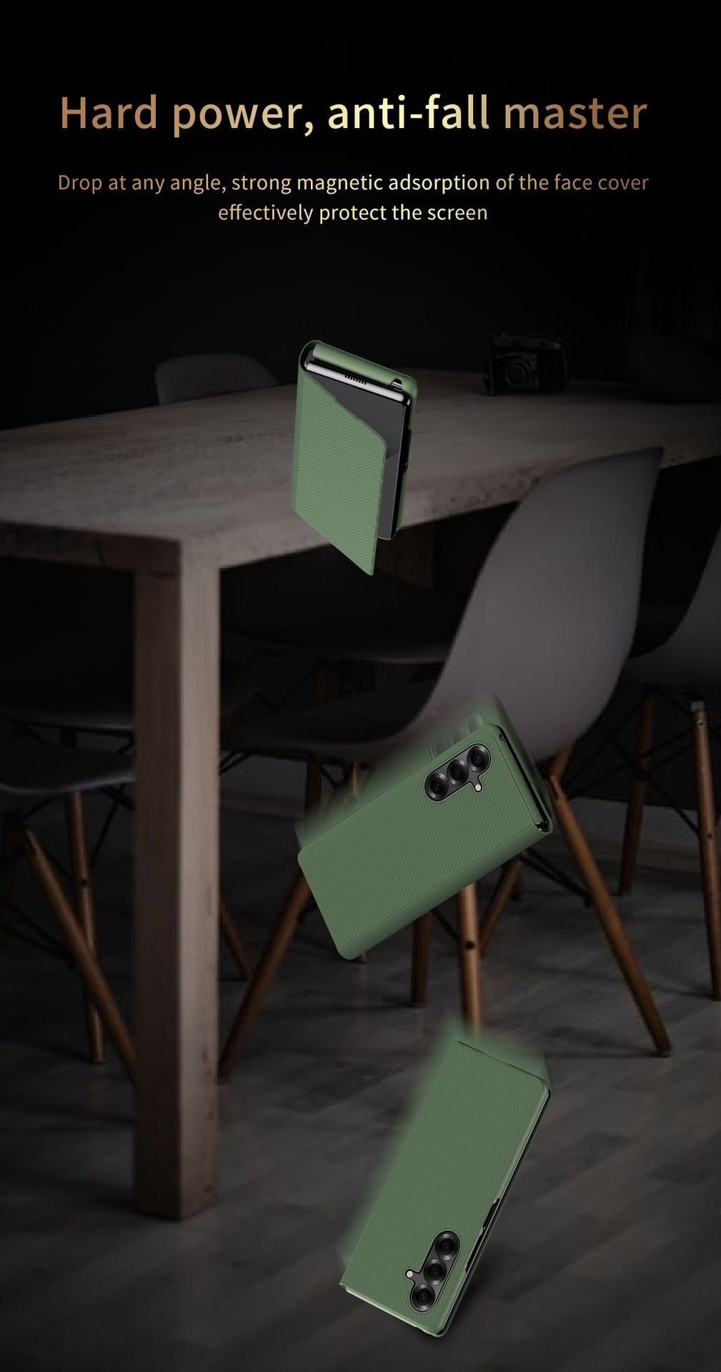 Compatible with Samsung Z Fold8/7/6 phone case flip stand 5/4/3/2 Kevlar full-coverage protective case