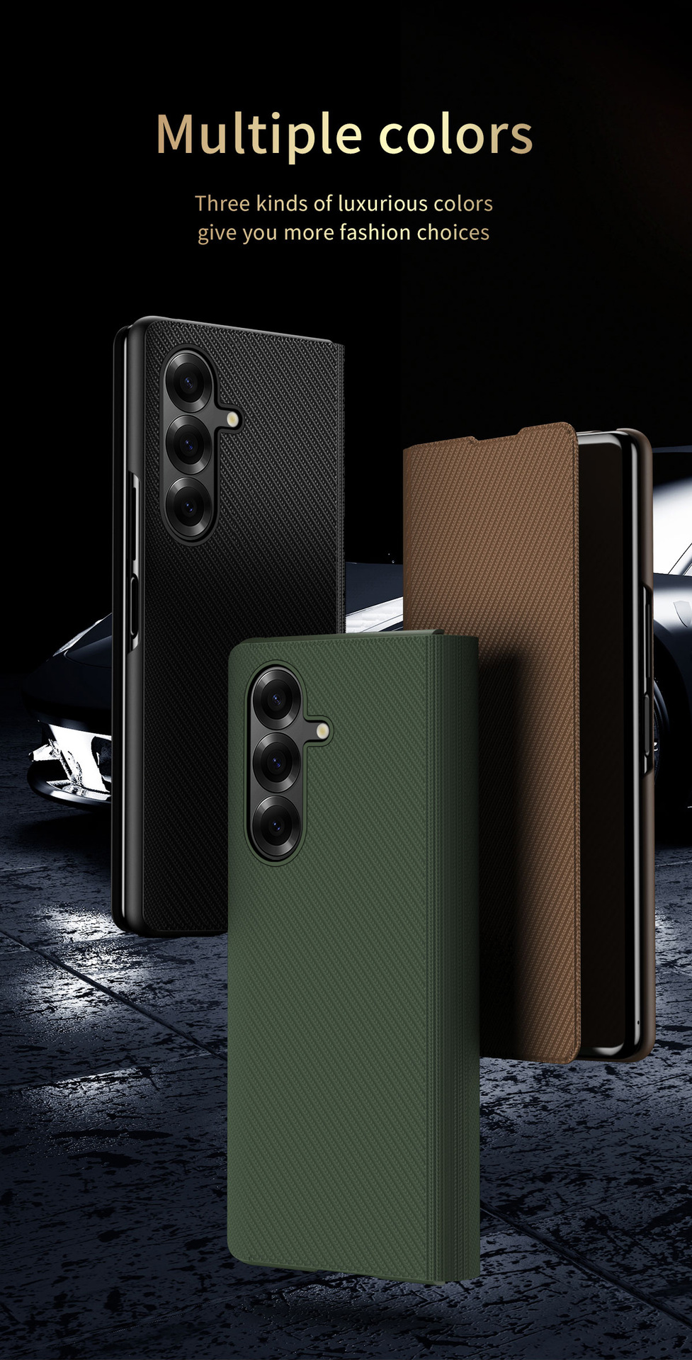 Compatible with Samsung Z Fold8/7/6 phone case flip stand 5/4/3/2 Kevlar full-coverage protective case
