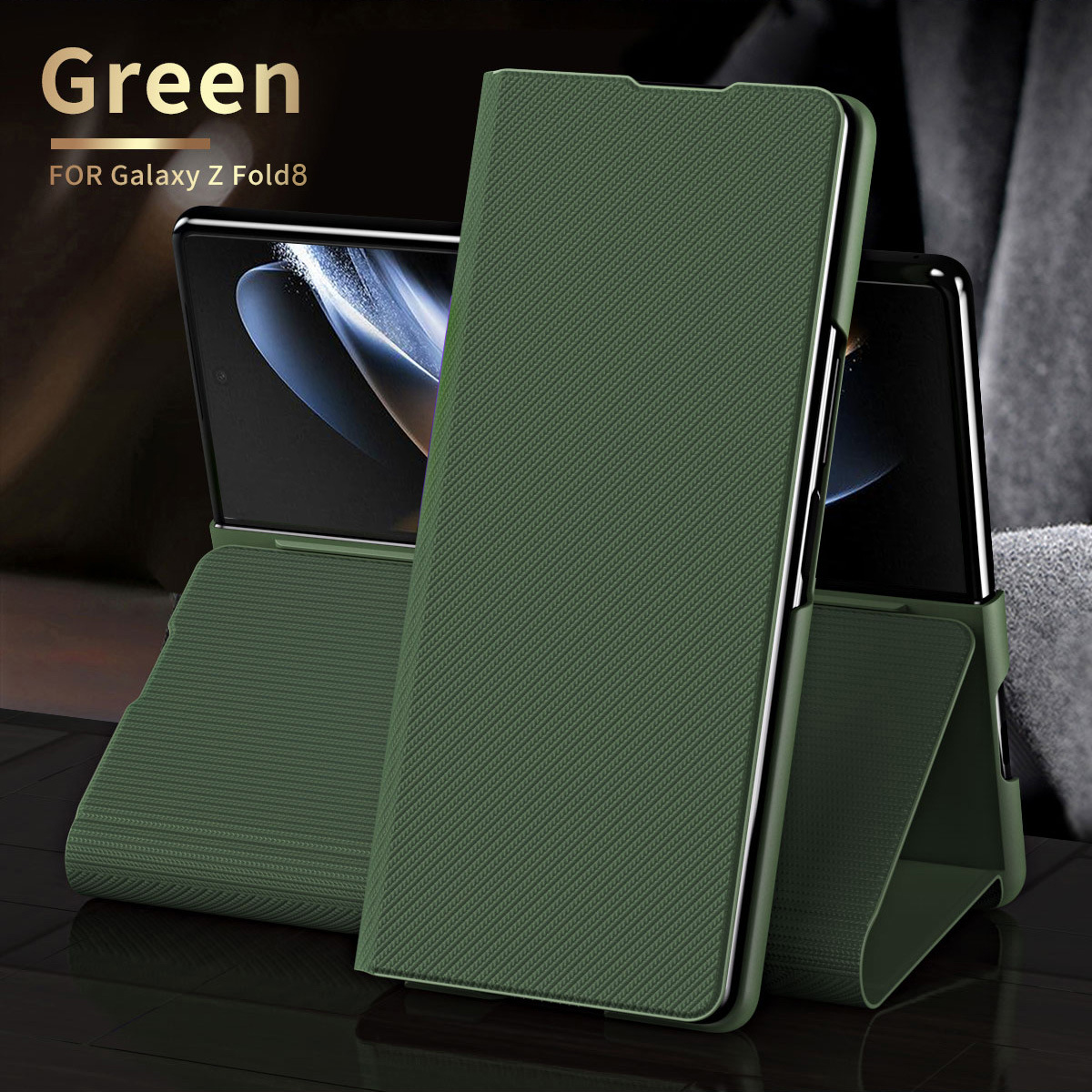 Compatible with Samsung Z Fold8/7/6 phone case flip stand 5/4/3/2 Kevlar full-coverage protective case
