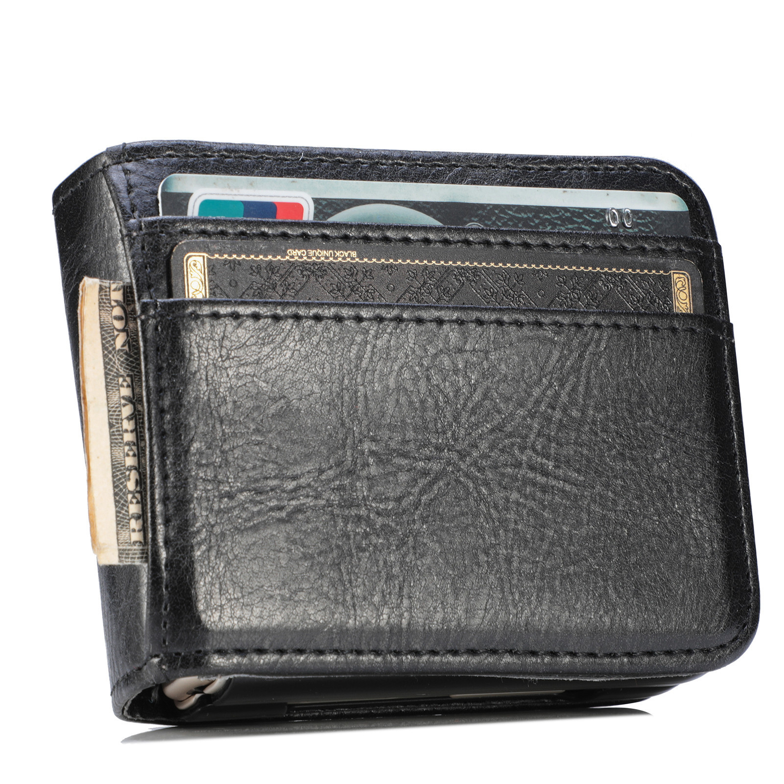 Compatible with Samsung Z Flip3/4/5 and Flip7/6 foldable screen multi-card slot business protective leather case