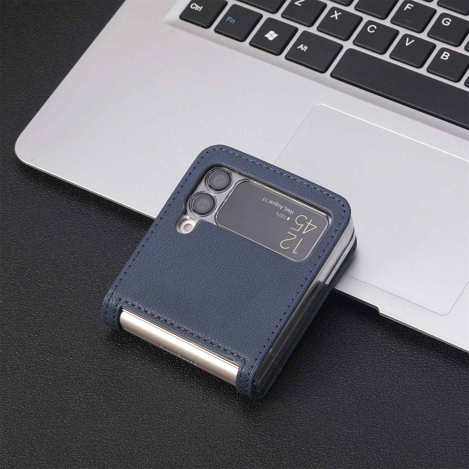 Compatible with Samsung Z Flip 8/7 phone case, 6/5 vegan leather, SIM card slot, 4/3 folding screen, drop-proof protective case, Amazon.