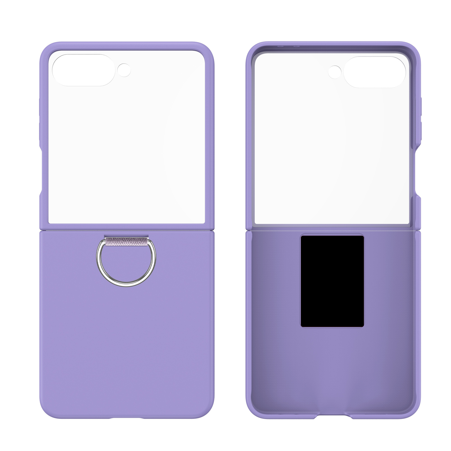 Compatible with Samsung Z Flip 8/7 phone case, 6/5 ultra-thin ribbon drawstring ring, 4/3 folding screen protective case