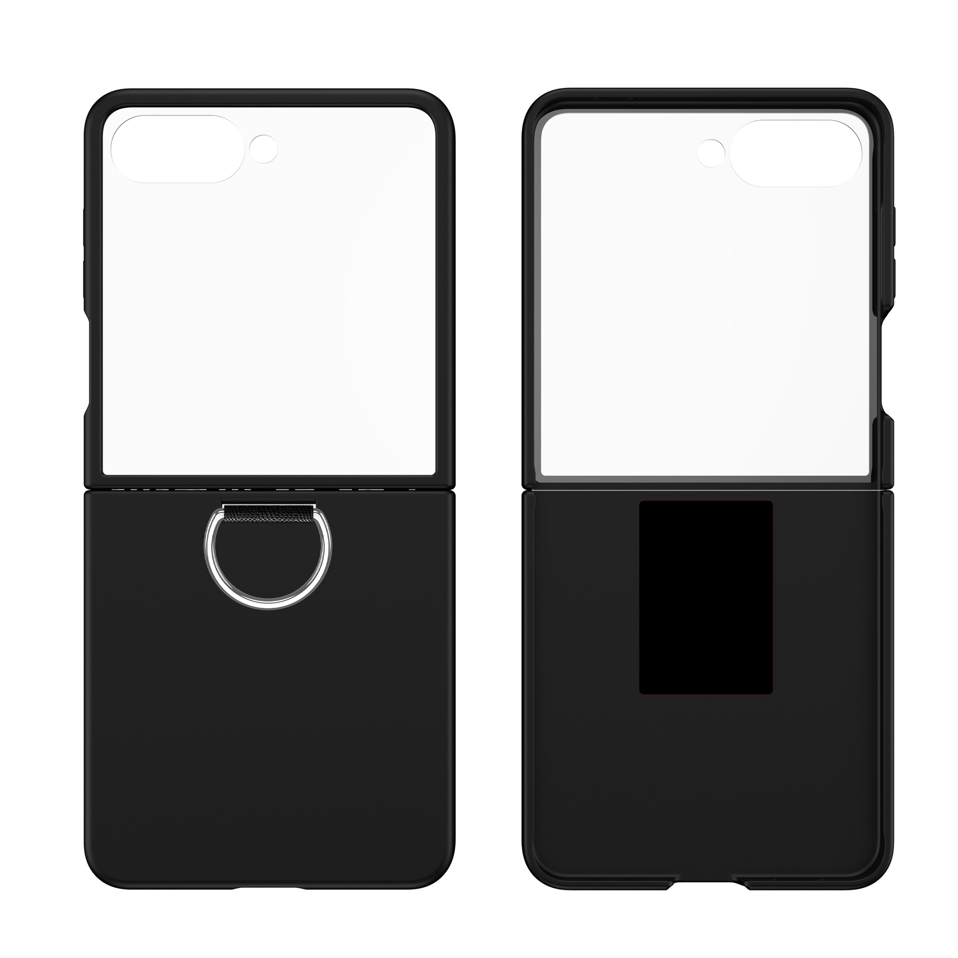 Compatible with Samsung Z Flip 8/7 phone case, 6/5 ultra-thin ribbon drawstring ring, 4/3 folding screen protective case