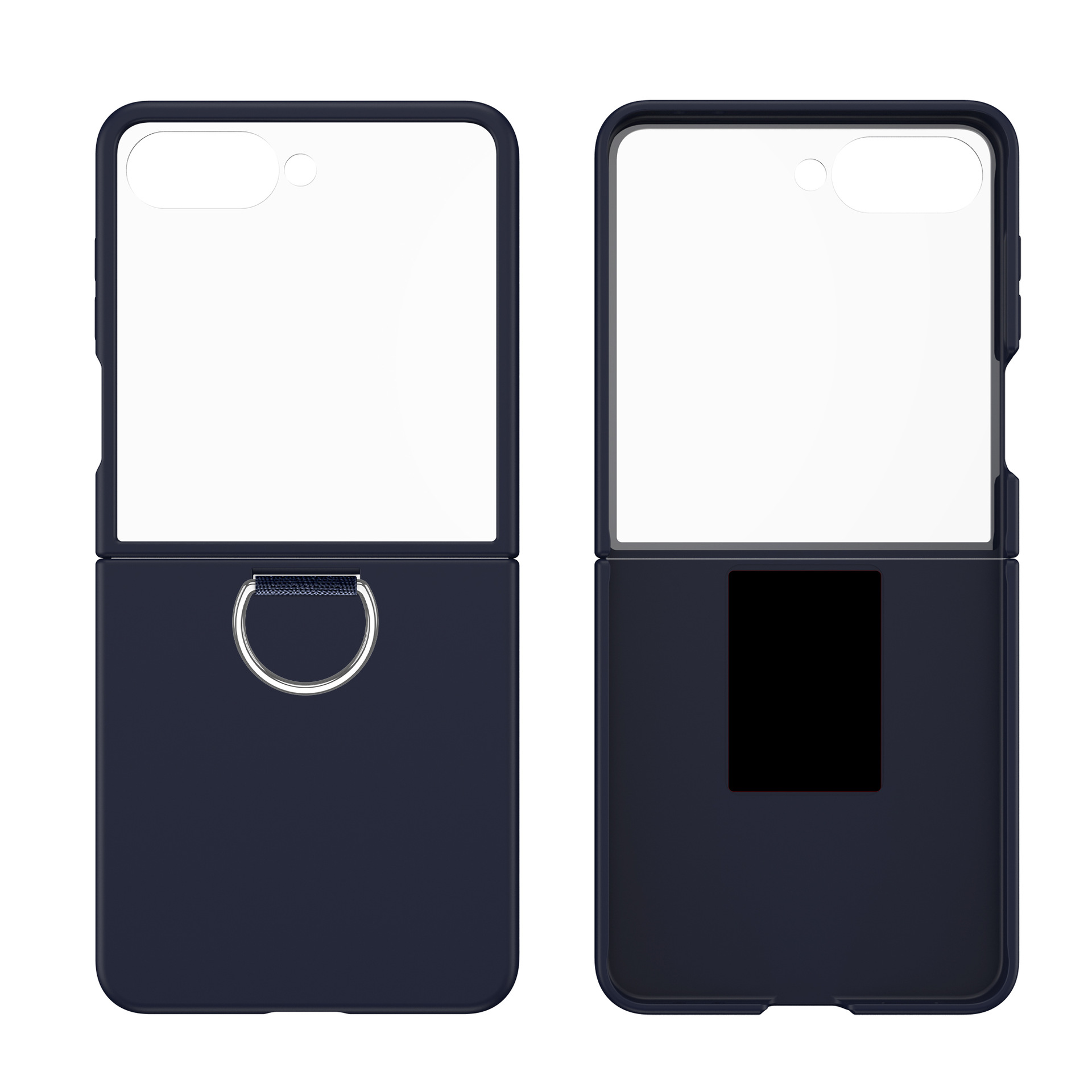 Compatible with Samsung Z Flip 8/7 phone case, 6/5 ultra-thin ribbon drawstring ring, 4/3 folding screen protective case