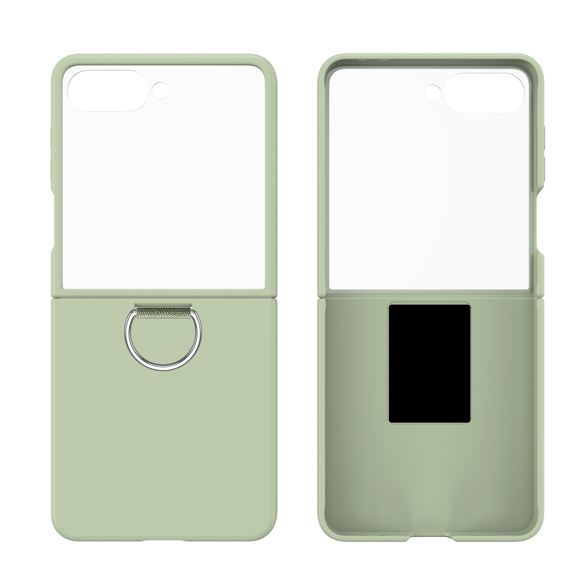 Compatible with Samsung Z Flip 8/7 phone case, 6/5 ultra-thin ribbon drawstring ring, 4/3 folding screen protective case