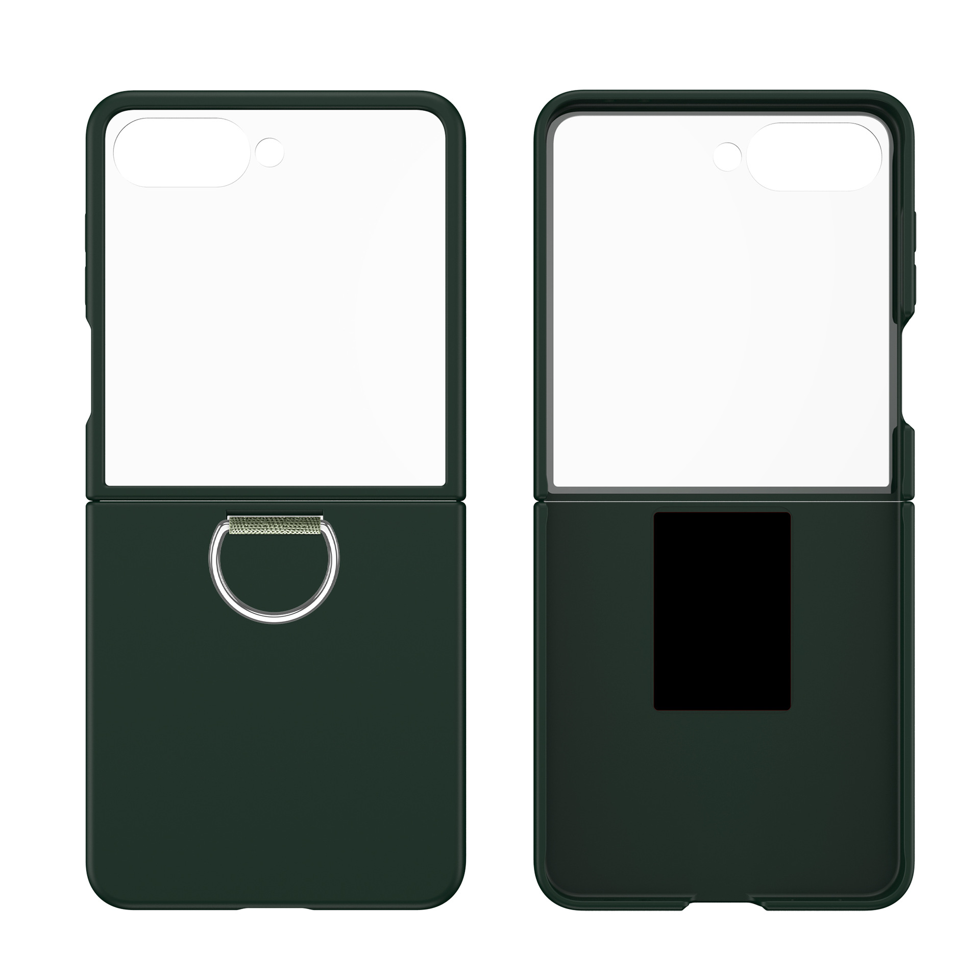 Compatible with Samsung Z Flip 8/7 phone case, 6/5 ultra-thin ribbon drawstring ring, 4/3 folding screen protective case