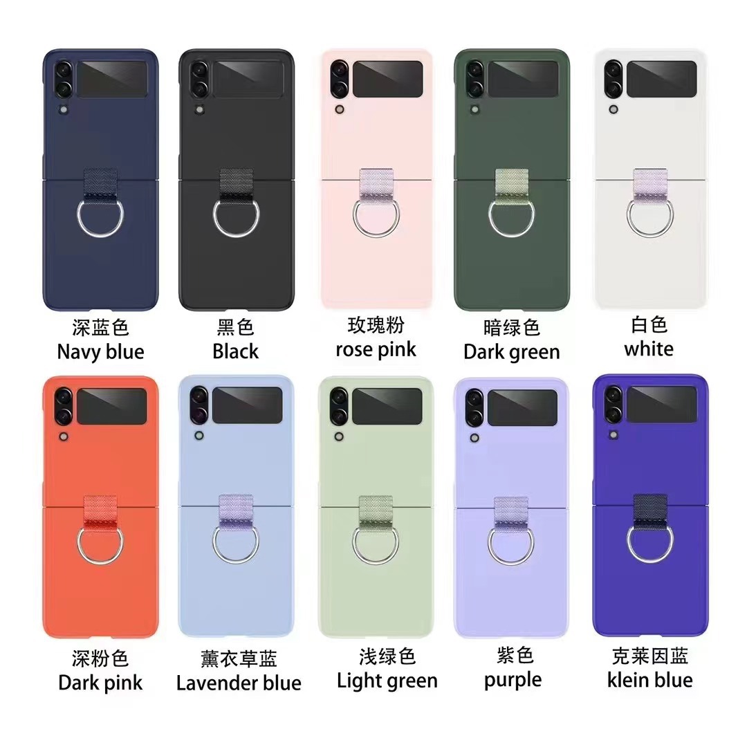 Compatible with Samsung Z Flip 8/7 phone case, 6/5 ultra-thin ribbon drawstring ring, 4/3 folding screen protective case