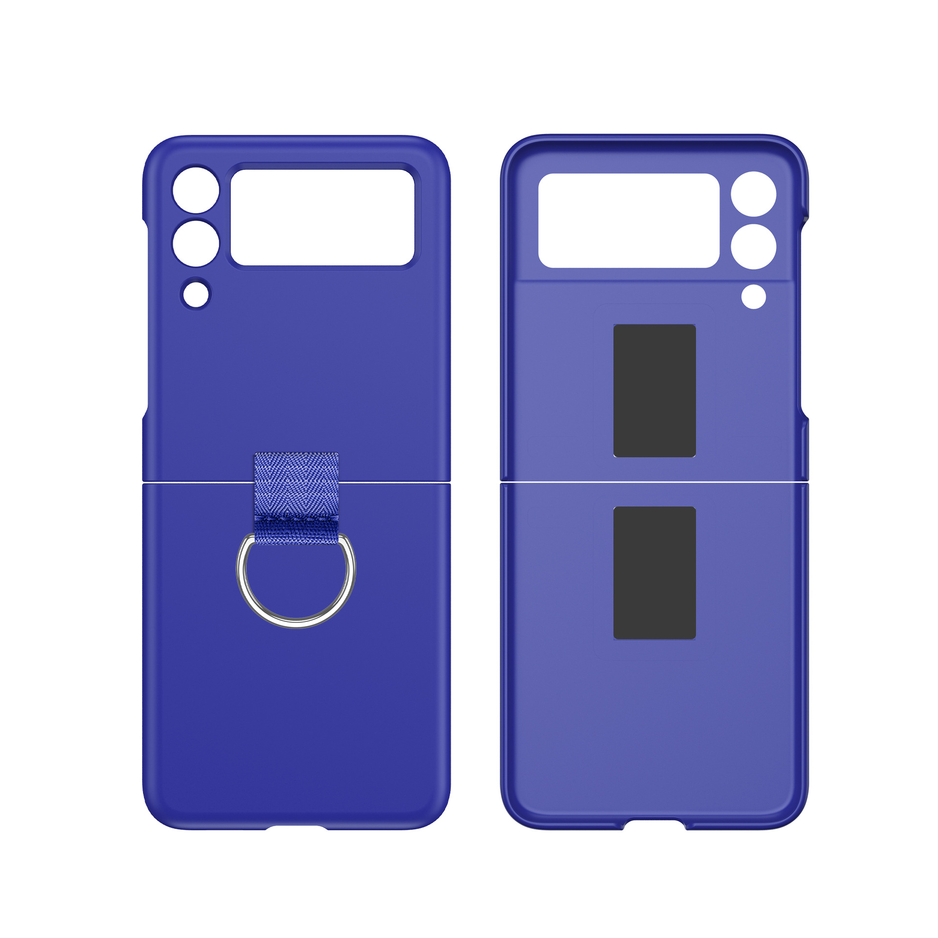 Compatible with Samsung Z Flip 8/7 phone case, 6/5 ultra-thin ribbon drawstring ring, 4/3 folding screen protective case