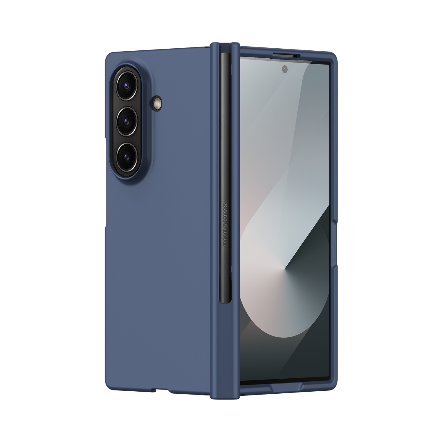 Compatible with Samsung Fold8 Ultra phone case, 7/6/5 cm center axis pen slot case film, full coverage 4/3 folding screen protective case