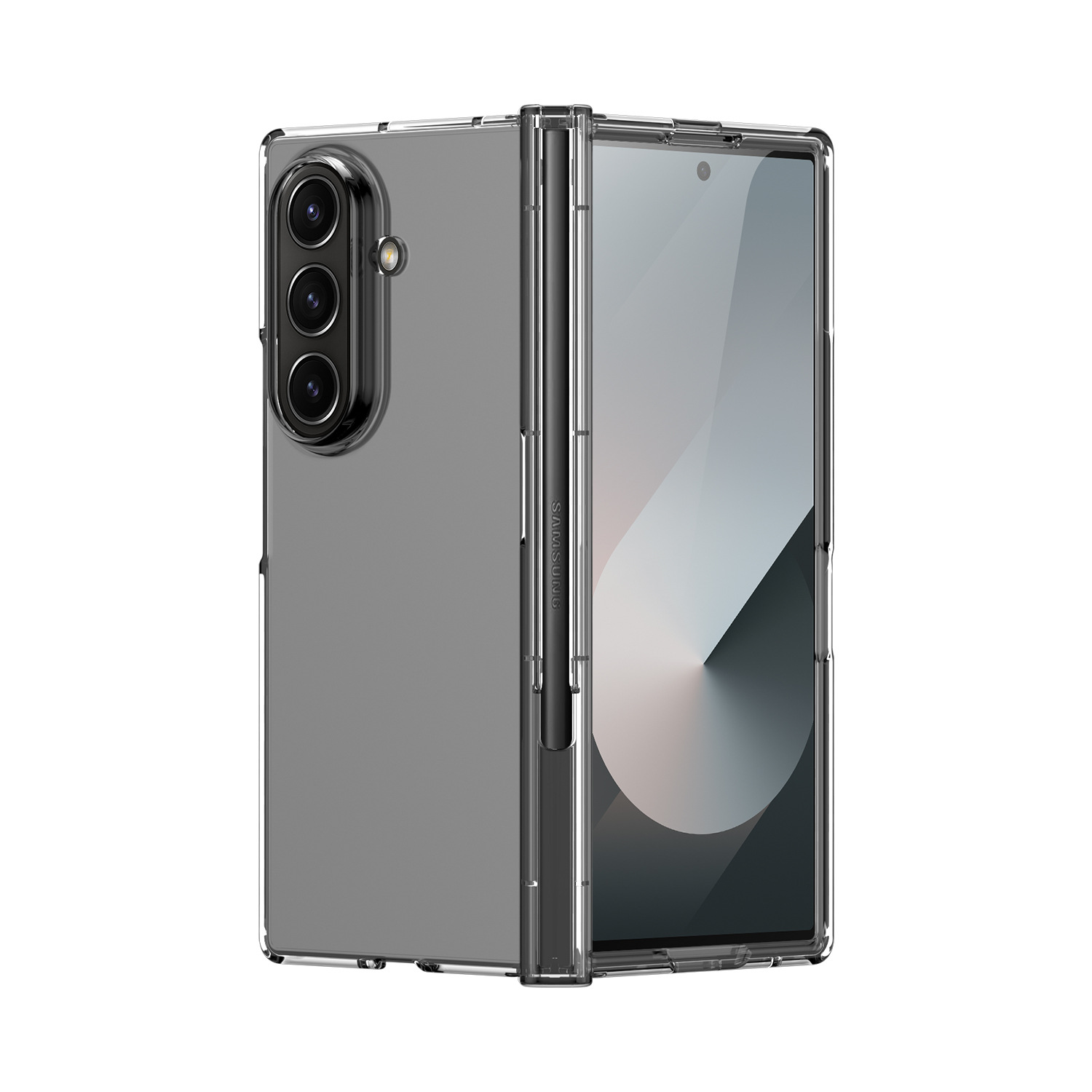 Compatible with Samsung Fold8 Ultra phone case, 7/6/5 cm center axis pen slot case film, full coverage 4/3 folding screen protective case