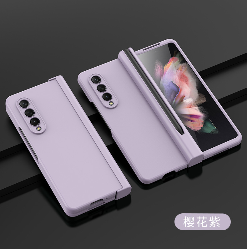 Compatible with Samsung Fold8 Ultra phone case, 7/6/5 cm center axis pen slot case film, full coverage 4/3 folding screen protective case