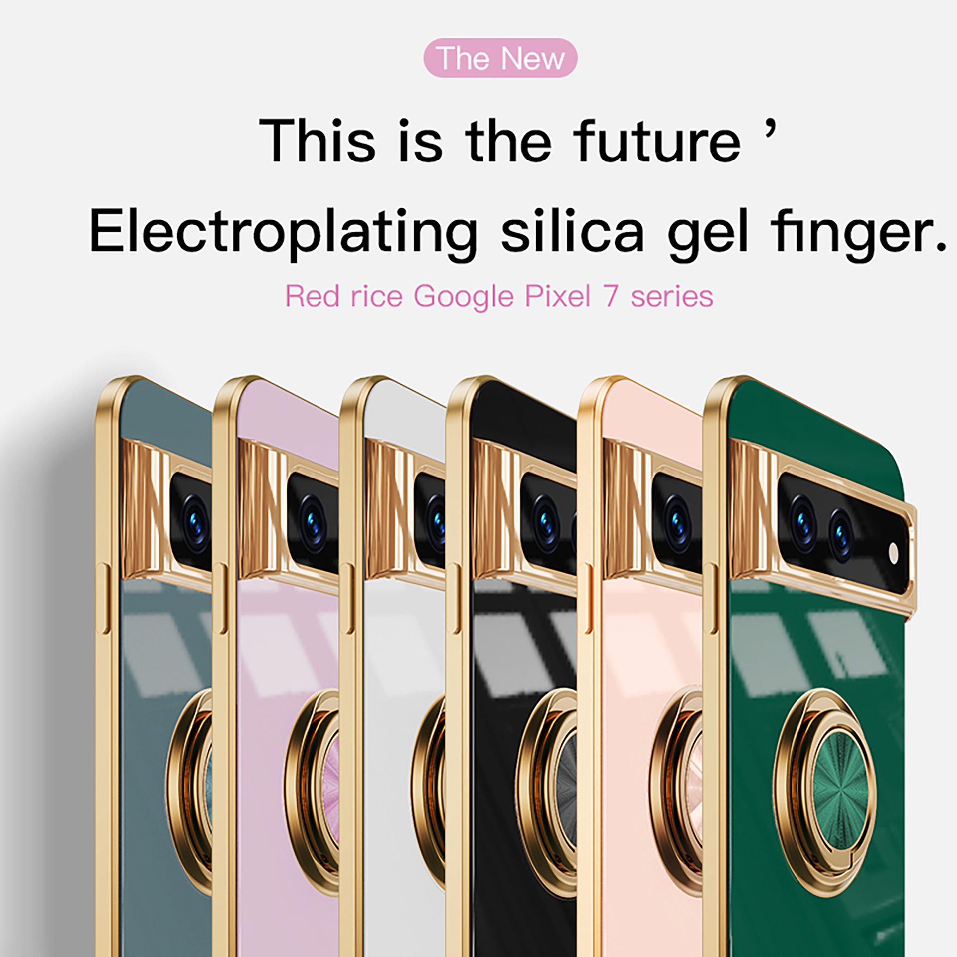 Compatible with Google Pixel 10/9pro XL phone case, 8A electroplated ring, car magnetic TPU drop-proof protective case.