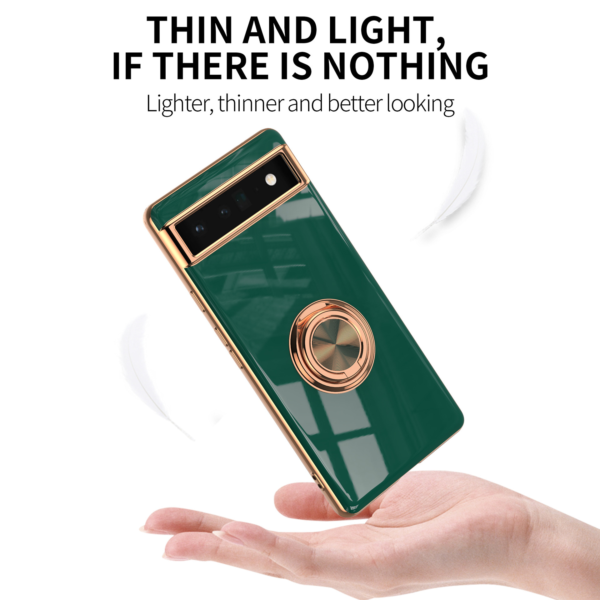 Compatible with Google Pixel 10/9pro XL phone case, 8A electroplated ring, car magnetic TPU drop-proof protective case.