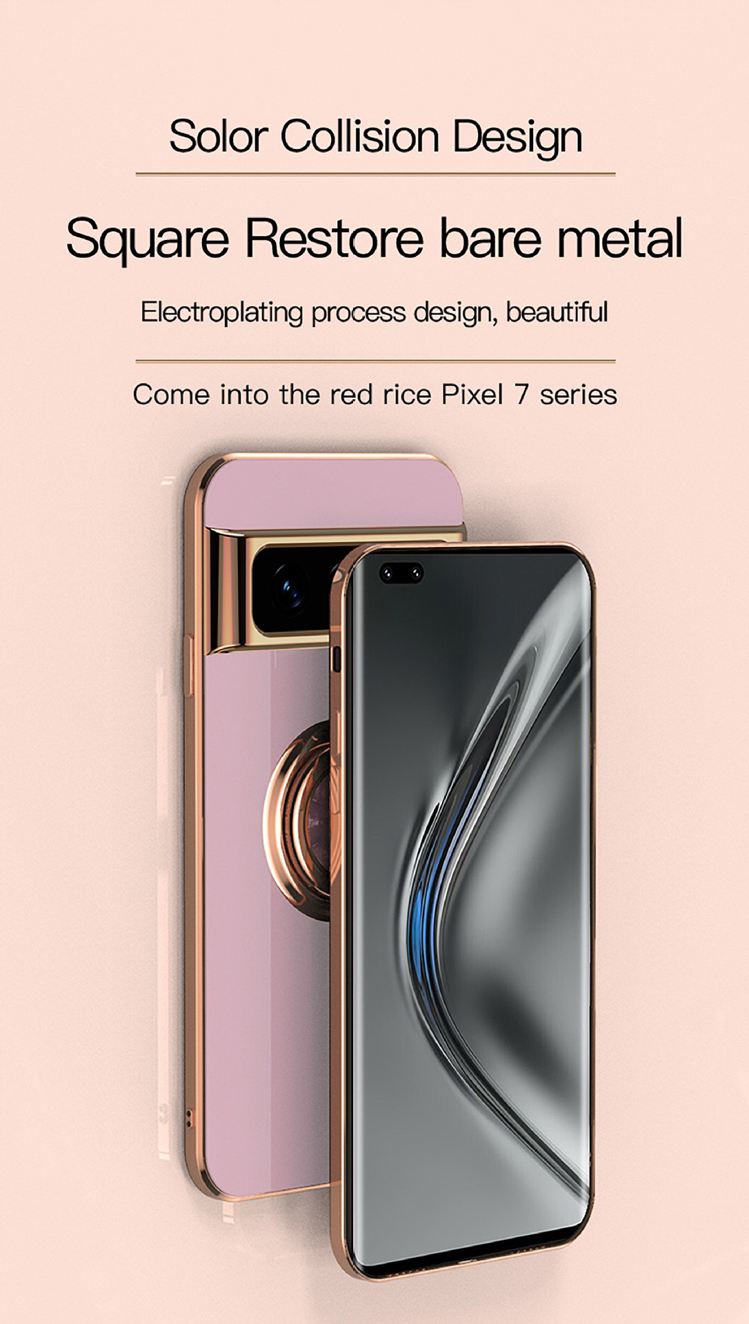 Compatible with Google Pixel 10/9pro XL phone case, 8A electroplated ring, car magnetic TPU drop-proof protective case.