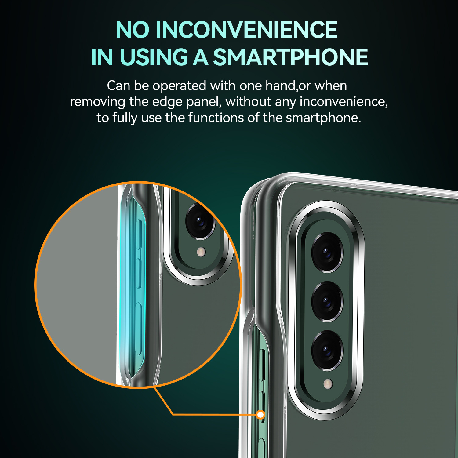 Compatible with Samsung Z Fold8/7 phone case, transparent 6/5/4 frosted, airbag 3/2 drop-proof folding protective case W25