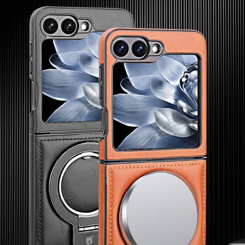 Compatible with Samsung Z Flip 7/6/5 phone case, 4/3 stand, magnetic wireless charging, foldable screen, drop-proof protective case