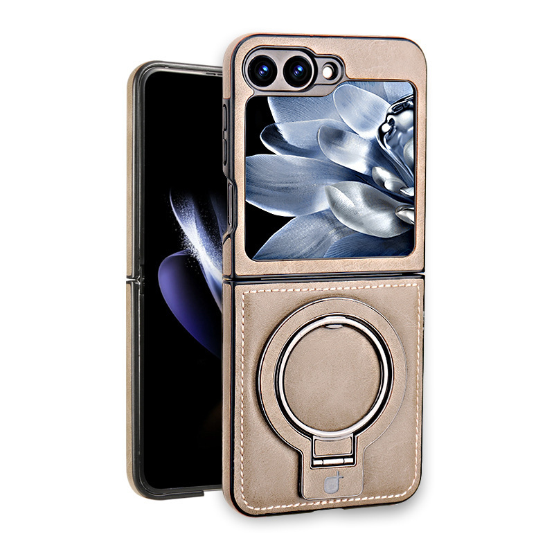 Compatible with Samsung Z Flip 7/6/5 phone case, 4/3 stand, magnetic wireless charging, foldable screen, drop-proof protective case