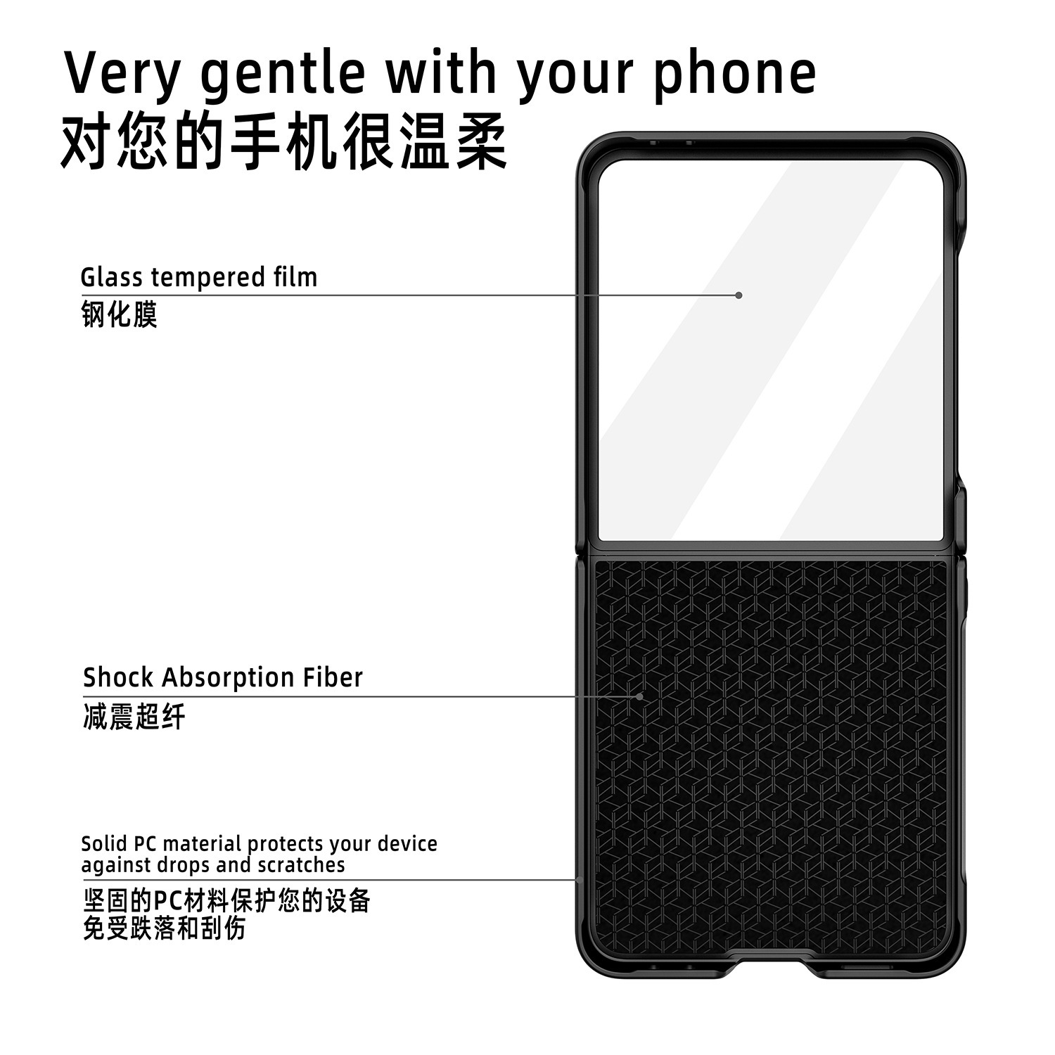 Compatible with Samsung Z Flip 7/6/5 phone case, 4/3 vegan leather, diamond pattern, Chanel-style hinge case, full-coverage protective case.