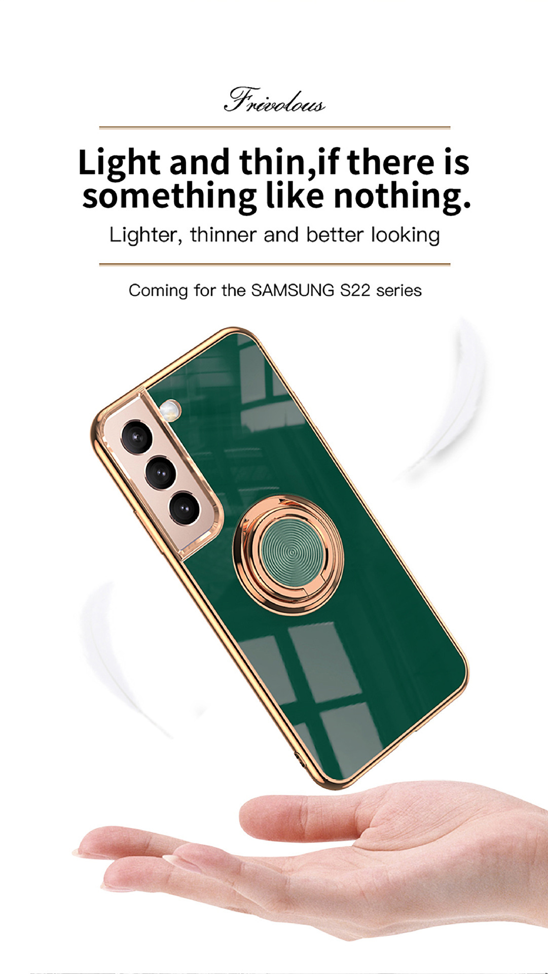 Compatible with Samsung S26/S25 Ultra phone case A16 electroplated ring buckle S24 Plus magnetic car protective case