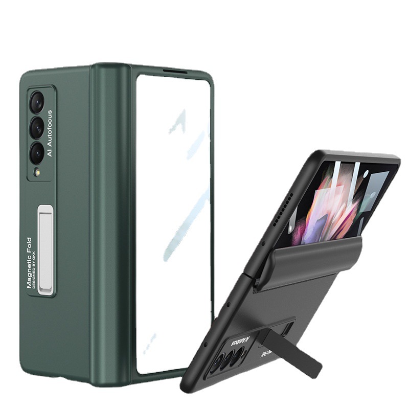 Samsung Z Fold3 Phone Case with Magnetic Hinge, Integrated Case and Screen Protector, W22 Full Coverage Drop Protection Case