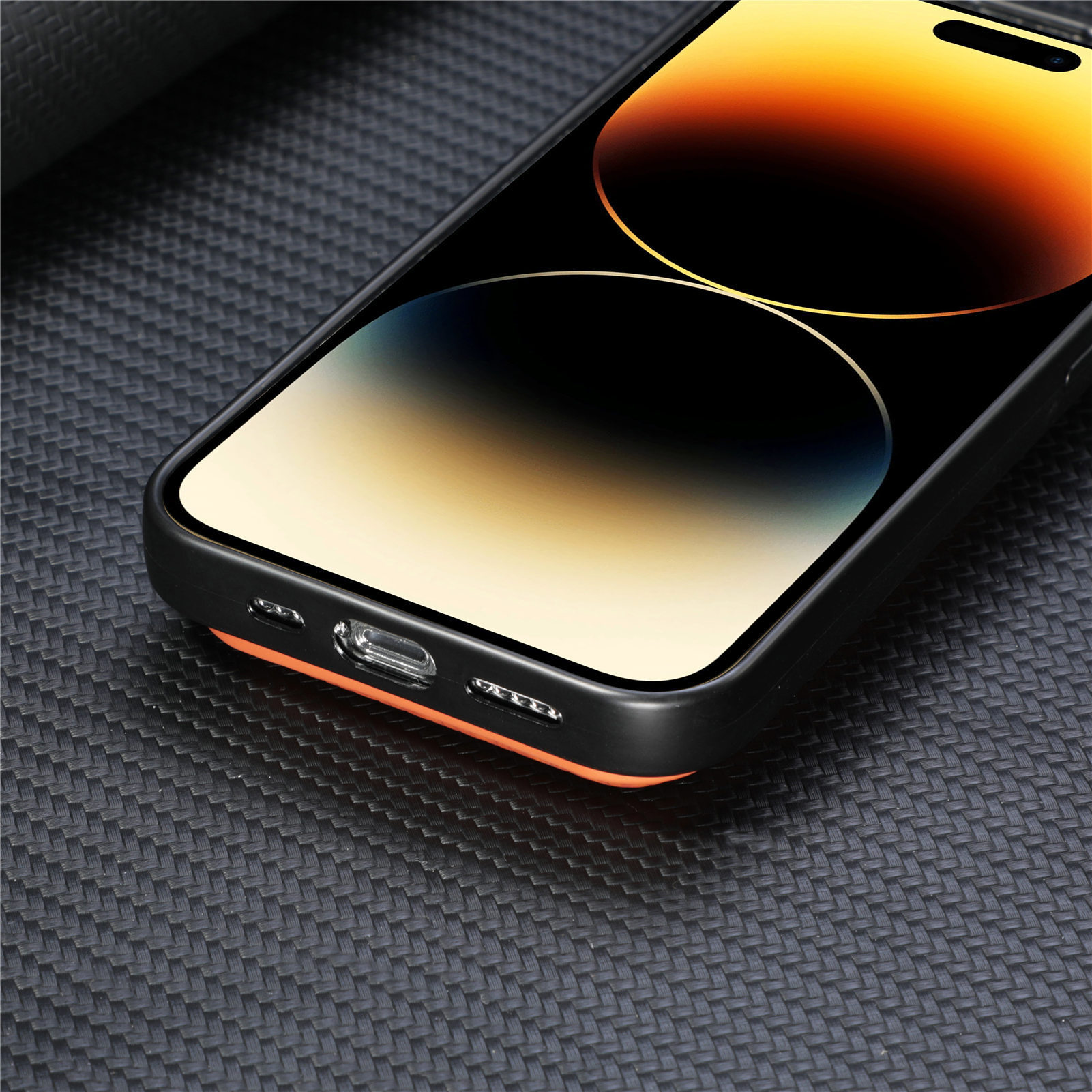 Compatible with Apple iPhone 16 Pro Max, 15/14 Plus magnetic card holder, 13 fiber texture XR shockproof protective case