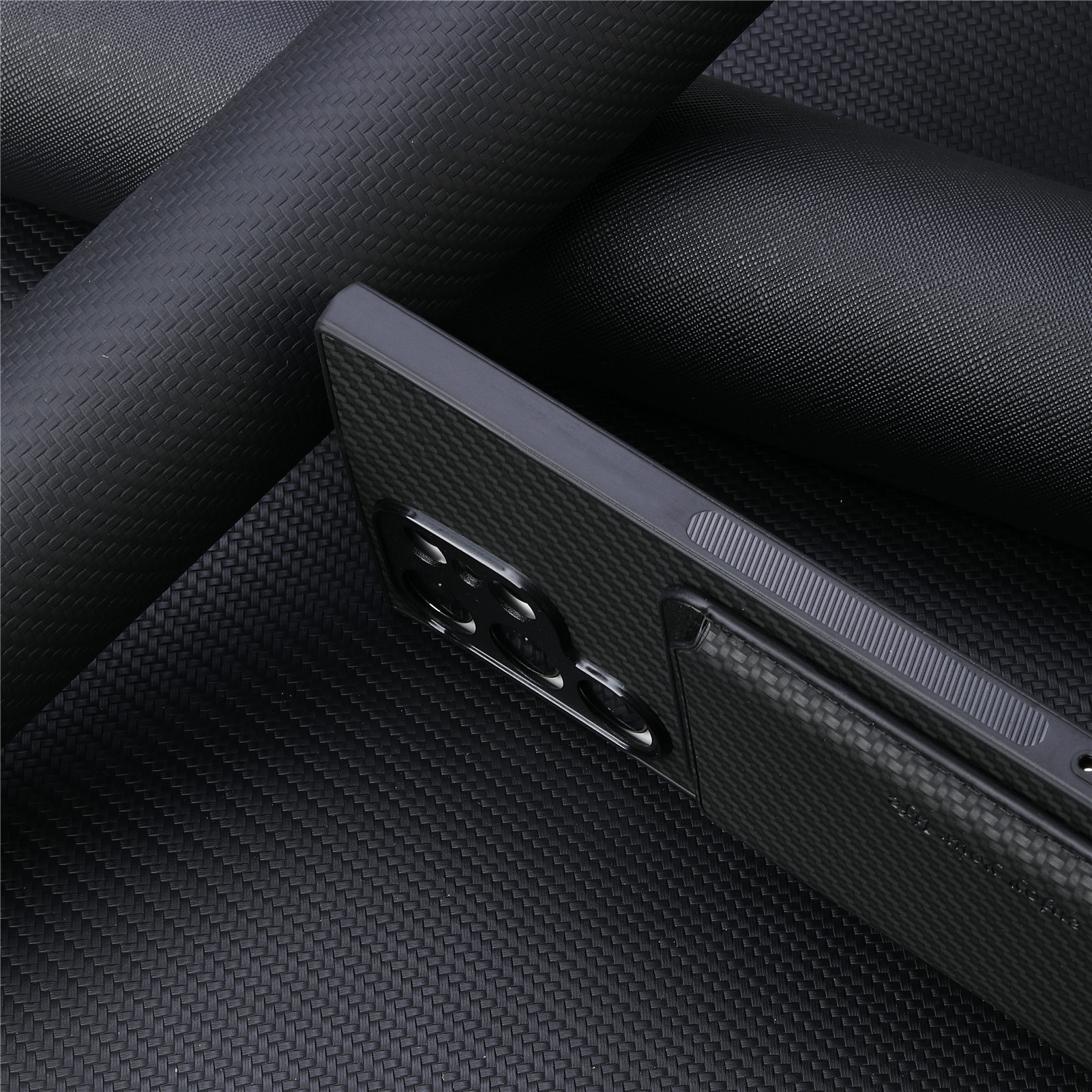 Compatible with Samsung S26 Ultra phone case A56 magnetic card holder S25P fiber texture NOTE20 shockproof protective case