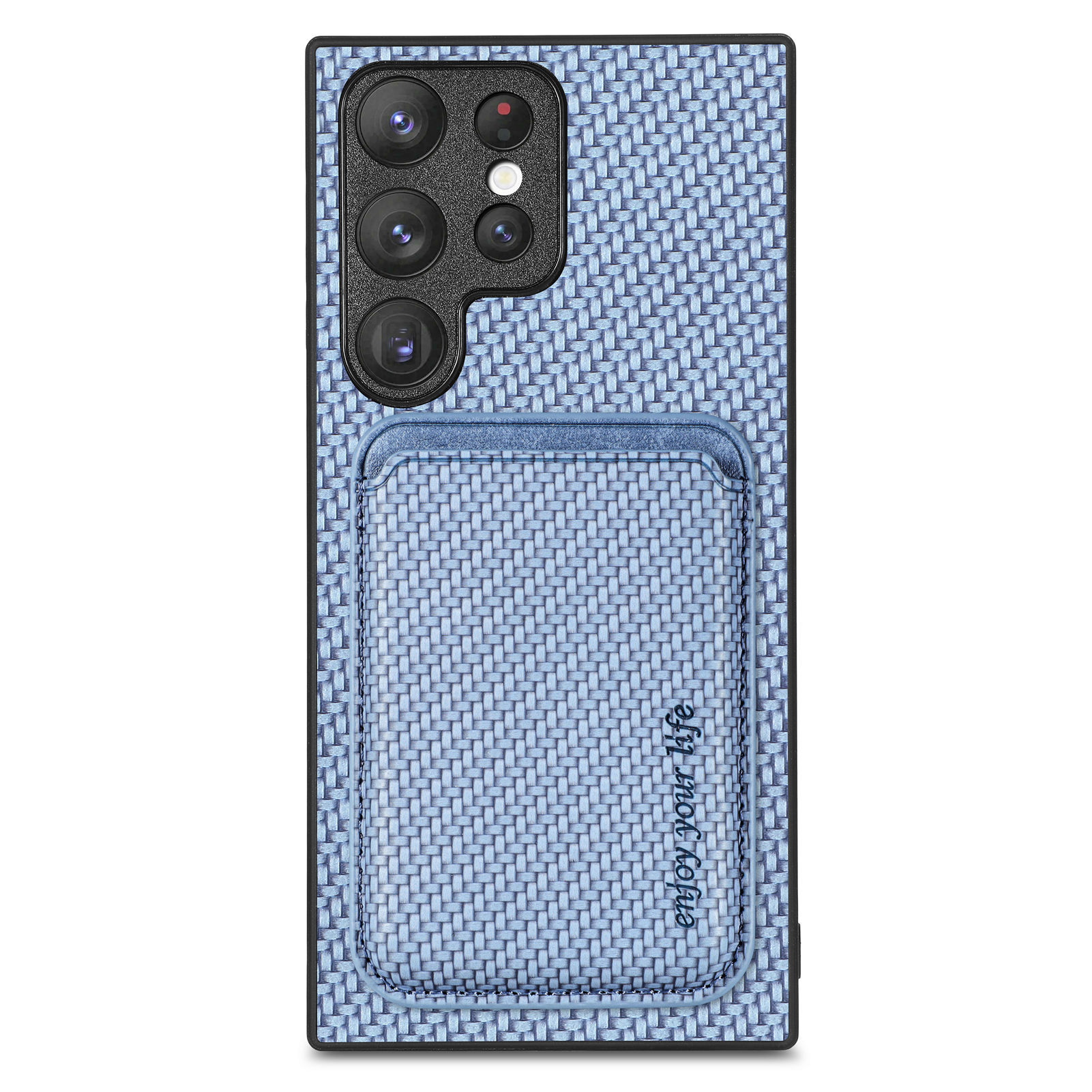 Compatible with Samsung S26 Ultra phone case A56 magnetic card holder S25P fiber texture NOTE20 shockproof protective case
