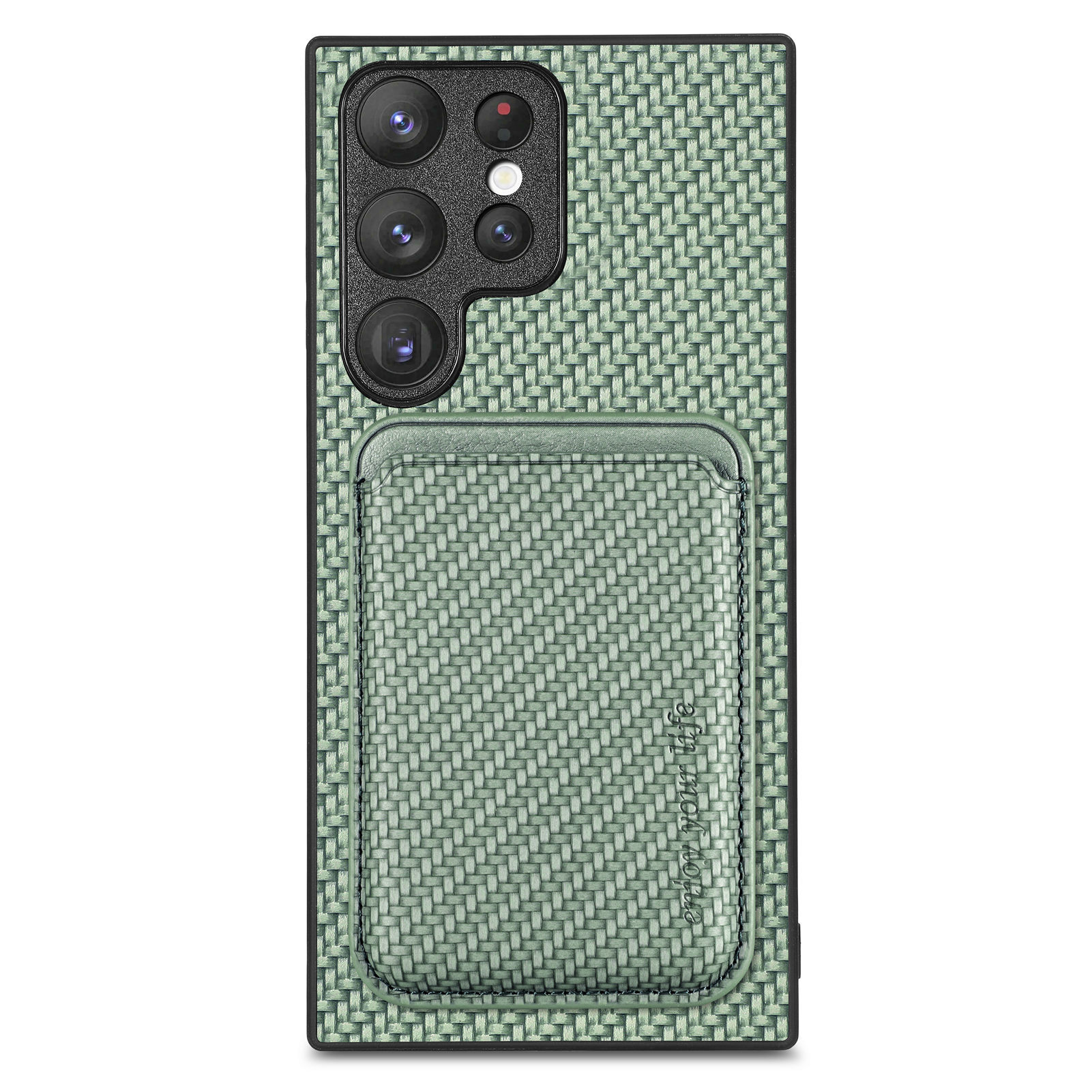 Compatible with Samsung S26 Ultra phone case A56 magnetic card holder S25P fiber texture NOTE20 shockproof protective case