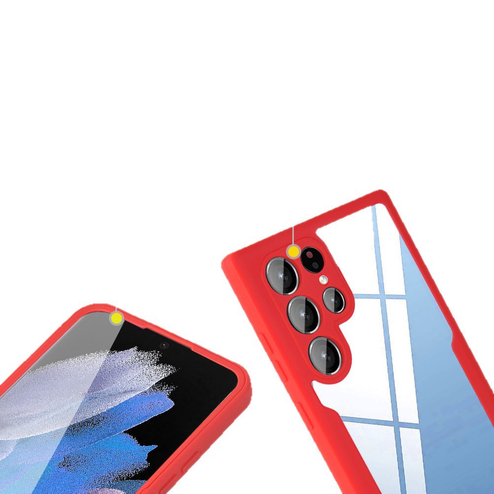 Compatible with Samsung S26/25 Ultra phone case A17, S24 Plus double-sided full-coverage M36 anti-drop case A56