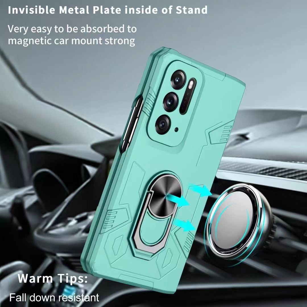 Compatible with Samsung Z Flip 7/6 phone case 5/4/3 magnetic rotating ring holder ultra-thin drop-proof protective case