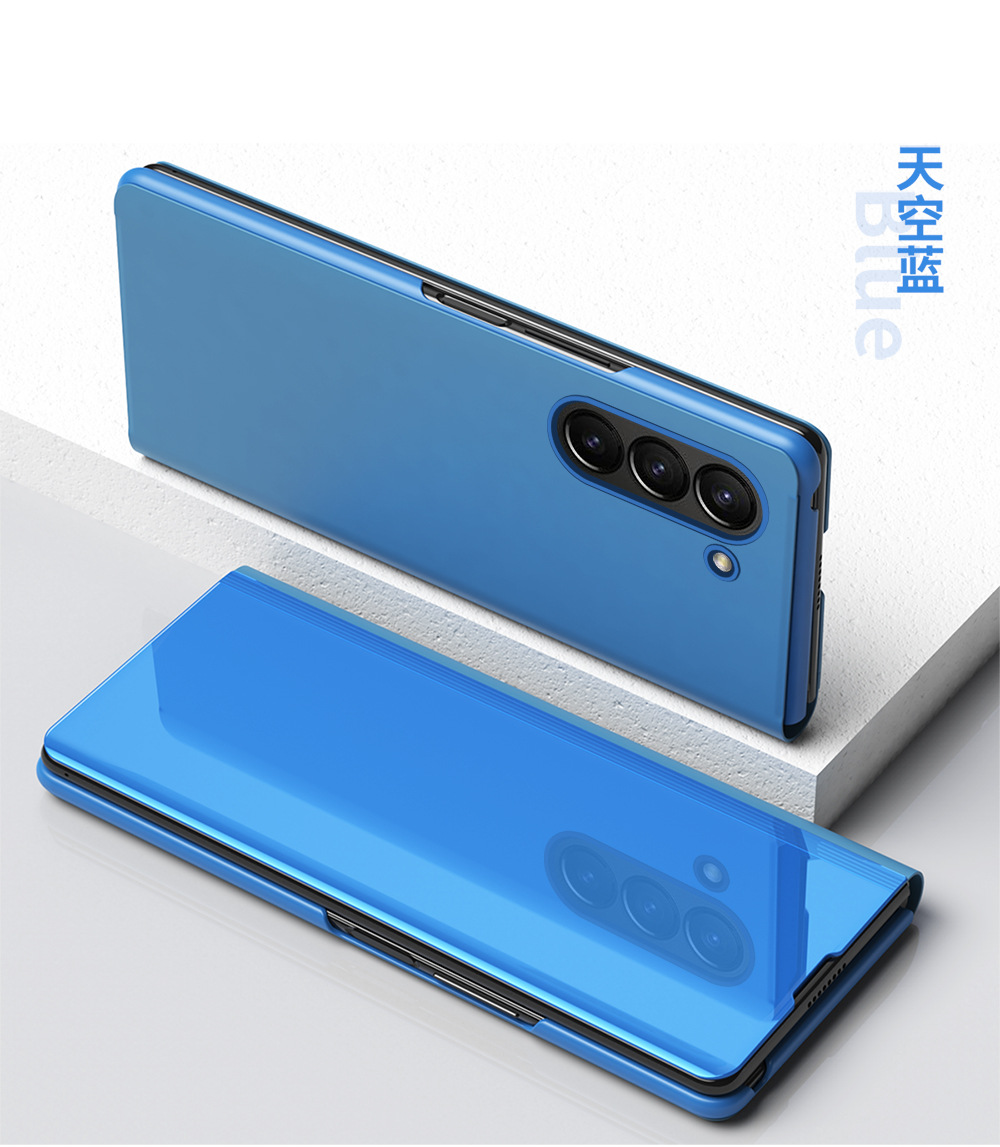 TriFold mirror flip case for Samsung Z Fold 8/7, 6/5/4/3 full-coverage protective case