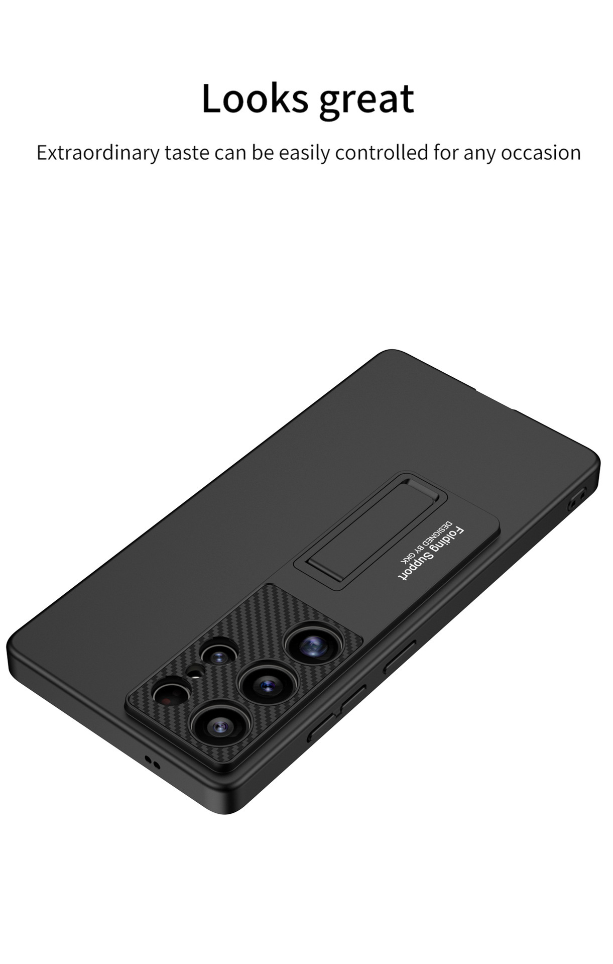 Compatible with Samsung S26/S25 Ultra phone case, S24U ultra-thin stand, 23/22U full-coverage drop-proof protective case
