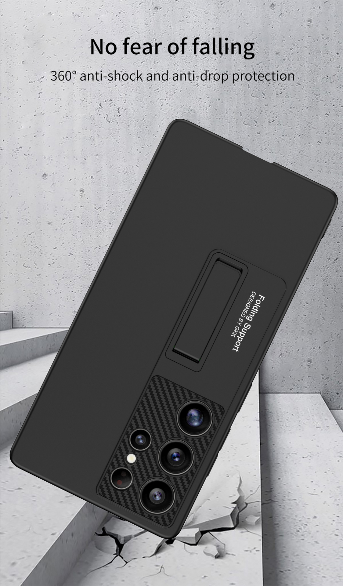 Compatible with Samsung S26/S25 Ultra phone case, S24U ultra-thin stand, 23/22U full-coverage drop-proof protective case