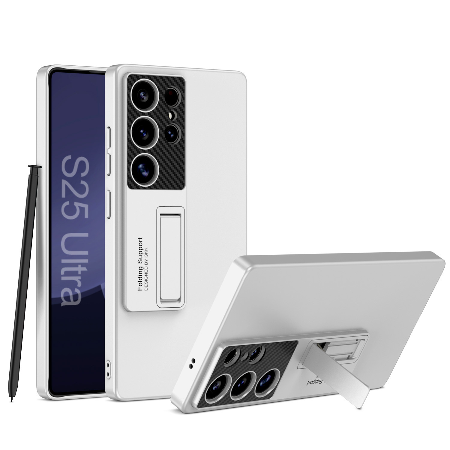 Compatible with Samsung S26/S25 Ultra phone case, S24U ultra-thin stand, 23/22U full-coverage drop-proof protective case
