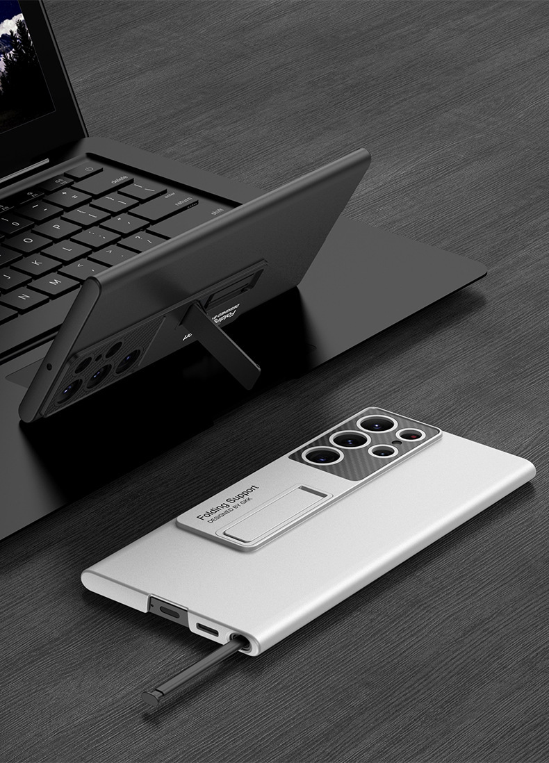 Compatible with Samsung S26/S25 Ultra phone case, S24U ultra-thin stand, 23/22U full-coverage drop-proof protective case