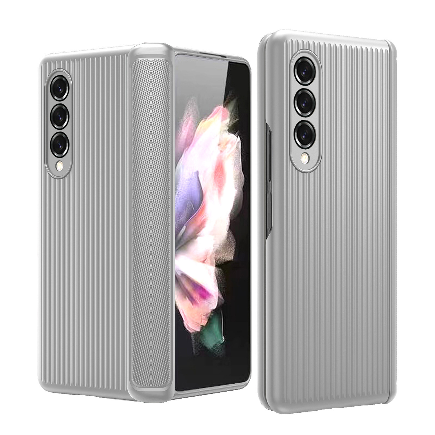 Compatible with Samsung Z Fold6/5/4/3 phone case, hinge, luggage case, full-coverage shockproof protective case, cross-border e-commerce.