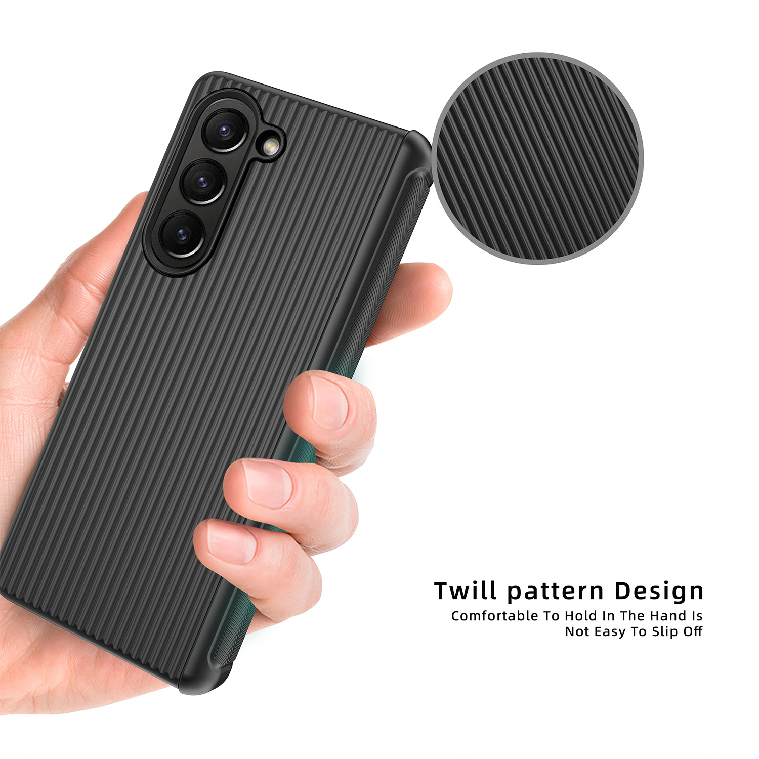 Compatible with Samsung Z Fold6/5/4/3 phone case, hinge, luggage case, full-coverage shockproof protective case, cross-border e-commerce.