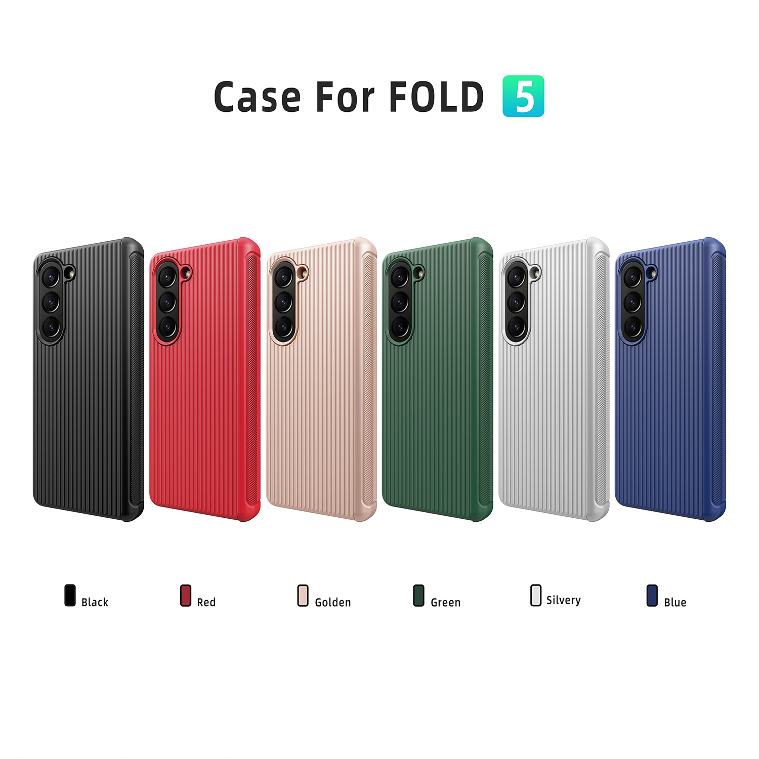Compatible with Samsung Z Fold6/5/4/3 phone case, hinge, luggage case, full-coverage shockproof protective case, cross-border e-commerce.